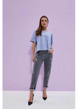 Spodnie jeansowe dasmkie boyfriend - szare ze sklepu 5.10.15 w kategorii Jeansy damskie - zdjęcie 169697798
