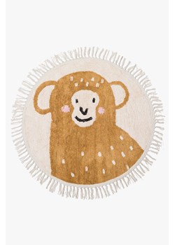 Dywanik do pokoju dziecięcego średnica Małpka 90 cm ze sklepu 5.10.15 w kategorii Tekstylia dziecięce - zdjęcie 169697869