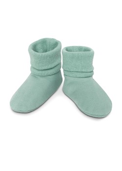 Buciki bawełniane dla niemowlaka Let's rock zielone ze sklepu 5.10.15 w kategorii Buciki niemowlęce - zdjęcie 169697938