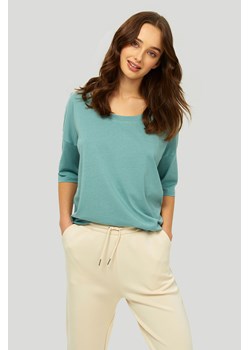 Bluzka damska z rękawem 3/4 zielona ze sklepu 5.10.15 w kategorii Bluzki damskie - zdjęcie 169698007