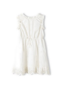 Biała letnia sukienka haftowana dla dziewczynki ze sklepu 5.10.15 w kategorii Sukienki dziewczęce - zdjęcie 169698296
