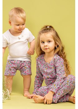 Piżama z długim rękawem w kwiatki Lea ze sklepu 5.10.15 w kategorii Piżamy dziecięce - zdjęcie 169698746