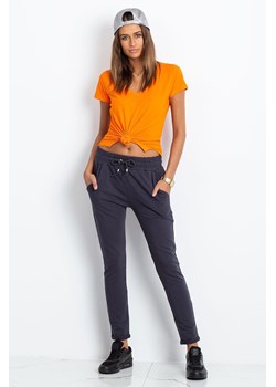 Grafitowe spodnie dresowe Cadence ze sklepu 5.10.15 w kategorii Spodnie damskie - zdjęcie 169699127