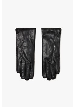Rękawiczki damskie czarne z dżetami ze sklepu 5.10.15 w kategorii Rękawiczki damskie - zdjęcie 169699228