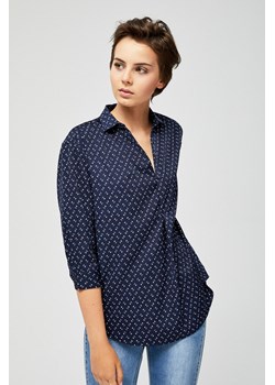 Granatowa koszula damska ze sklepu 5.10.15 w kategorii Koszule damskie - zdjęcie 169699366