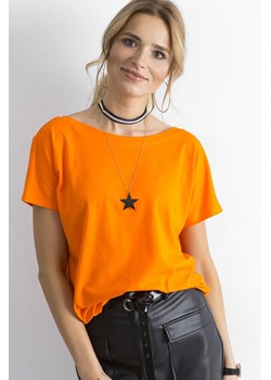 Pomarańczowy t-shirt Fire ze sklepu 5.10.15 w kategorii Bluzki damskie - zdjęcie 169699539