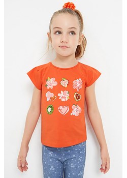 Koszulka dla dziewczynki Mayoral - pomarańczowa ze sklepu 5.10.15 w kategorii Bluzki dziewczęce - zdjęcie 169699556