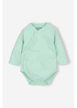 Body niemowlęce z bawełny organicznej zielone - długi rękaw ze sklepu 5.10.15 w kategorii Body niemowlęce - zdjęcie 169699728