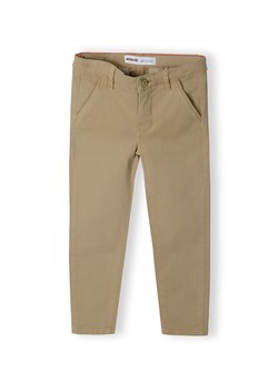 Jasnobrązowe spodnie typu chinosy chłopięce ze sklepu 5.10.15 w kategorii Spodnie chłopięce - zdjęcie 169699789