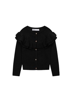 Czarny sweter dziewczęcy rozpinany z haftem ze sklepu 5.10.15 w kategorii Swetry dziewczęce - zdjęcie 169699859