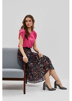 Koszula damska z bufiastymi rękawami różowa ze sklepu 5.10.15 w kategorii Bluzki damskie - zdjęcie 169699878