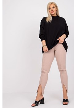 Czarna dresowa bluza plus size z bawełny Harmony ze sklepu 5.10.15 w kategorii Bluzy damskie - zdjęcie 169699888