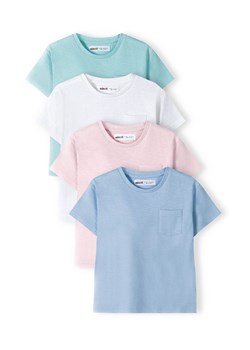 T-shirt bawełniany dla chłopca 4-pak basic ze sklepu 5.10.15 w kategorii T-shirty chłopięce - zdjęcie 169700157
