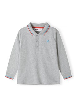 Szara bluzka polo chłopięca z długim rękawem ze sklepu 5.10.15 w kategorii T-shirty chłopięce - zdjęcie 169700177