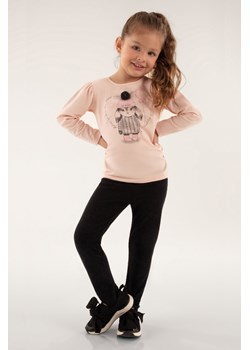 Różowa bluzka dla dziewczynki z długim rękawem ze sklepu 5.10.15 w kategorii Bluzki dziewczęce - zdjęcie 169700326