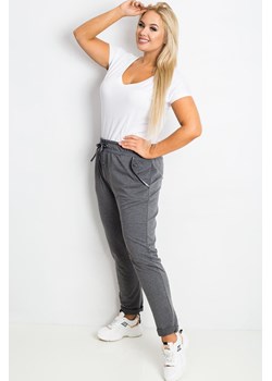 Ciemnoszare spodnie plus size Savage ze sklepu 5.10.15 w kategorii Spodnie damskie - zdjęcie 169700366