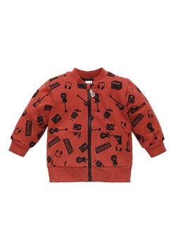 Bluza rozpinana dla niemowlaka z bawełny Let's rock czerwona ze sklepu 5.10.15 w kategorii Bluzy i swetry - zdjęcie 169701019