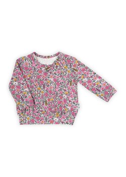 Bluzka bawełniana z długim rękawem w kwiatki Lea ze sklepu 5.10.15 w kategorii Kaftaniki i bluzki - zdjęcie 169701527