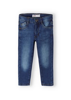 Ciemnoniebieskie spodnie jeansowe chłopięce regular ze sklepu 5.10.15 w kategorii Spodnie chłopięce - zdjęcie 169701607
