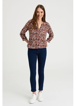 Bluzka damska z rękawem 3/4 w kolorowy print ze sklepu 5.10.15 w kategorii Bluzki damskie - zdjęcie 169701819