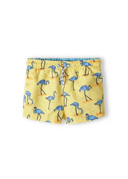 Żółte szorty kąpielowe dla chłopca- flamingi ze sklepu 5.10.15 w kategorii Kąpielówki chłopięce - zdjęcie 169701887