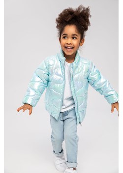 Błękitna kurtka przejściowa pikowana ze stójką dziewczęca ze sklepu 5.10.15 w kategorii Kurtki dziewczęce - zdjęcie 169701897