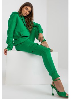 Zielony damski komplet dresowy z bluzą oversize ze sklepu 5.10.15 w kategorii Dresy damskie - zdjęcie 169701998