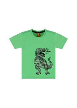 Zielony bawełniany t-shirt niemowlęcy z dinozaurem ze sklepu 5.10.15 w kategorii T-shirty chłopięce - zdjęcie 169702006