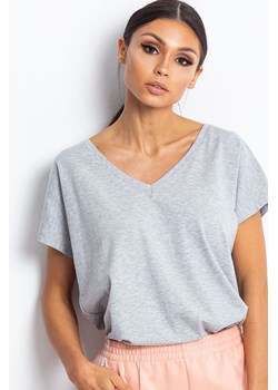 T-shirt damski- szary dzianinowy ze sklepu 5.10.15 w kategorii Bluzki damskie - zdjęcie 169702078