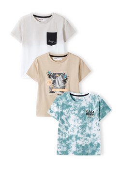 T-shirt bawełniany dla chłopca 3-pak ze sklepu 5.10.15 w kategorii T-shirty chłopięce - zdjęcie 169702105