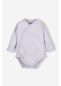 Body niemowlęce z bawełny organicznej - szare - długi rękaw ze sklepu 5.10.15 w kategorii Body niemowlęce - zdjęcie 169702137