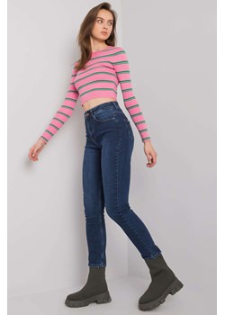 Niebieskie proste jeansy damskie ze sklepu 5.10.15 w kategorii Jeansy damskie - zdjęcie 169702186