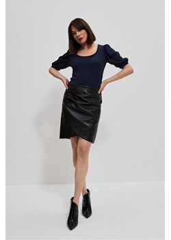 Czarna spódnica damska z imitacji skóry ze sklepu 5.10.15 w kategorii Spódnice - zdjęcie 169702198