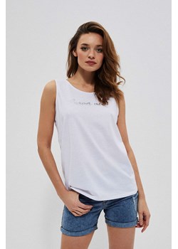 Koszulka damska na ramiączka z napisem biała ze sklepu 5.10.15 w kategorii Bluzki damskie - zdjęcie 169702218