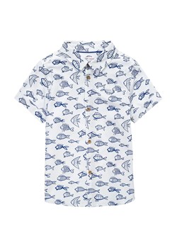 Koszula bawełniana z krótkim rękawem w nadrukowane rybki ze sklepu 5.10.15 w kategorii Koszule chłopięce - zdjęcie 169702267