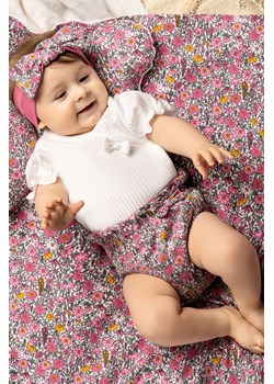 Body prążkowane kopertowe z krótkim rękawem Lea ze sklepu 5.10.15 w kategorii Body niemowlęce - zdjęcie 169702347
