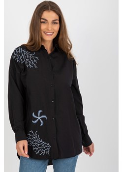 Czarna koszula oversize z zapięciem na guziki ze sklepu 5.10.15 w kategorii Koszule damskie - zdjęcie 169702517
