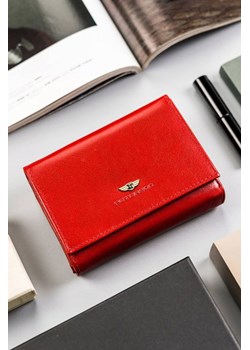 Czerwony elegancki portfel damski ze skóry naturalnej — Peterson ze sklepu 5.10.15 w kategorii Portfele damskie - zdjęcie 169702697