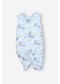 Śpiochy niemowlęce z bawełny organicznej dla chłopca - Samoloty ze sklepu 5.10.15 w kategorii Śpiochy - zdjęcie 169702805