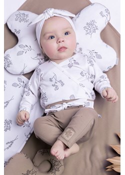 Bawełniany kaftanik niemowlęcy z motywem roślinnym ze sklepu 5.10.15 w kategorii Kaftaniki i bluzki - zdjęcie 169702847
