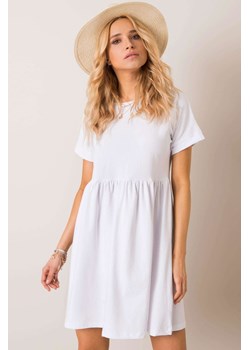 Sukienka z krótkim rękawem - biała ze sklepu 5.10.15 w kategorii Sukienki - zdjęcie 169702865