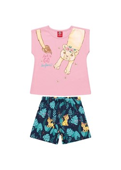 Komplet dziewczęcy na lato t-shirt z kotkiem i spodenki ze sklepu 5.10.15 w kategorii Komplety niemowlęce - zdjęcie 169702898