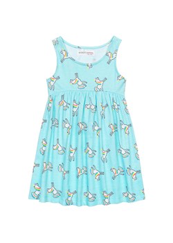 Błękitna sukienka dla niemowlaka z bawełny- jednorożce ze sklepu 5.10.15 w kategorii Sukienki niemowlęce - zdjęcie 169703029