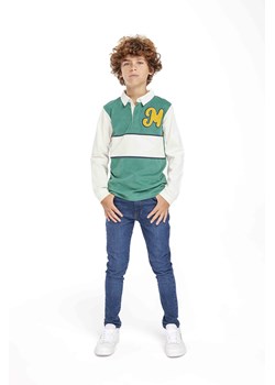 Chłopięca bluzka polo z długim rękawem z bawełny ze sklepu 5.10.15 w kategorii T-shirty chłopięce - zdjęcie 169703148