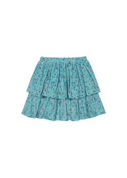 Niebieska spódnica z kwiatowym wzorem - Minoti ze sklepu 5.10.15 w kategorii Spódnice dziewczęce - zdjęcie 169703497