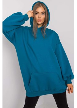 Morska długa bluza kangurka Roselle ze sklepu 5.10.15 w kategorii Bluzy damskie - zdjęcie 169703606