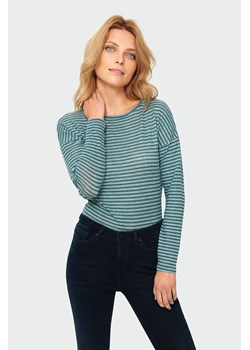 Bluzka damski w paski - zielona ze sklepu 5.10.15 w kategorii Bluzki damskie - zdjęcie 169703679