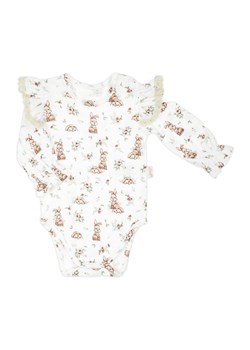 Body bawełniane dziewczęce z długim rękawem Bunia ze sklepu 5.10.15 w kategorii Body niemowlęce - zdjęcie 169703987