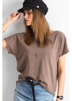 Brązowy t-shirt damski Fire ze sklepu 5.10.15 w kategorii Bluzki damskie - zdjęcie 169704069