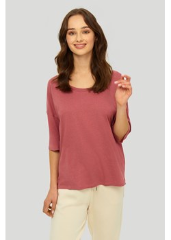 Bluzka damska z rękawem 3/4 różowa ze sklepu 5.10.15 w kategorii Bluzki damskie - zdjęcie 169704176